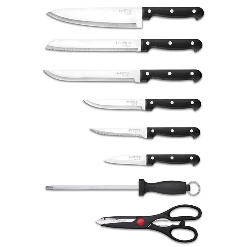 Hampton Forge Cutlery Block Set / Natural Block New (14 Piece) - Image 2